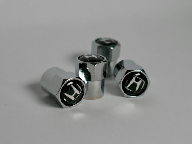 Honda Style Tyre Valve Cap - Nut Style (Set of 4)