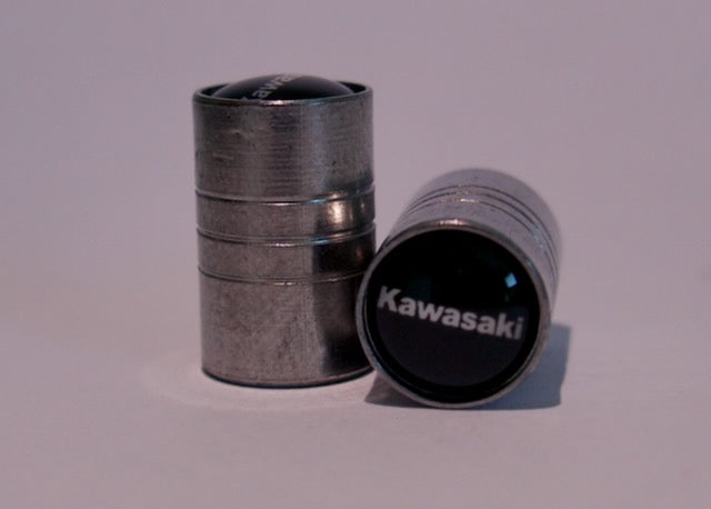 Kawasaki Style Tyre Valve Cap - Barrel Style (Set of 2)