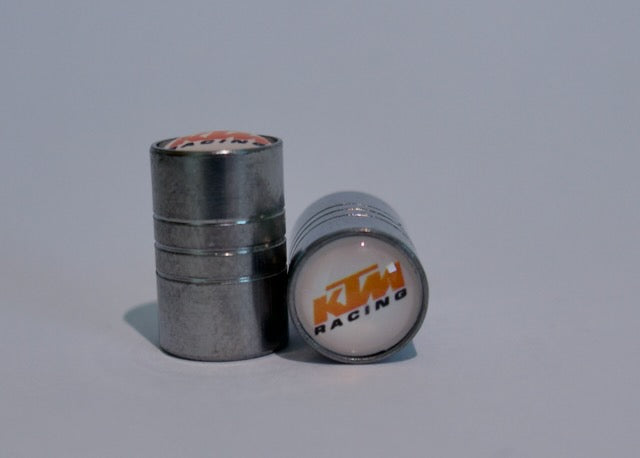 KTM Style Tyre Valve Cap - Barrel Style (Set of 2)