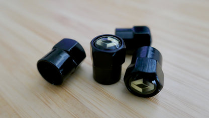 Renault Style Tyre Valve Cap - Nut Style (Set of 4)