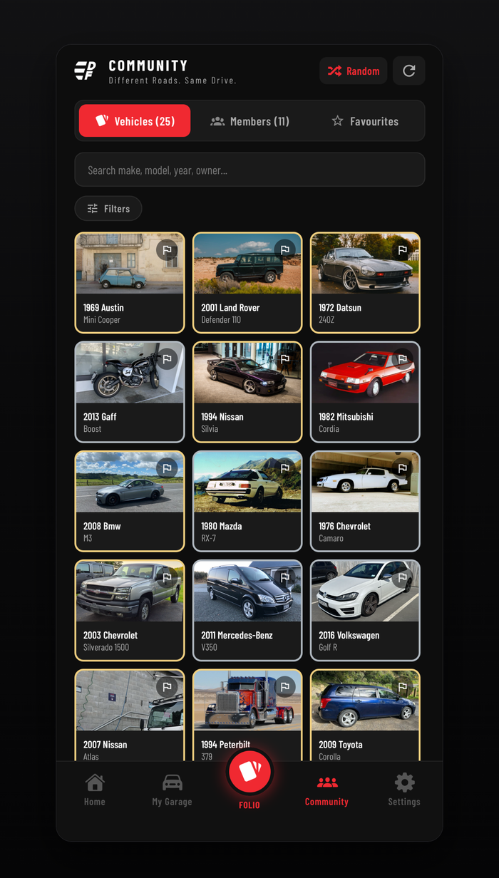 Build your trading cards