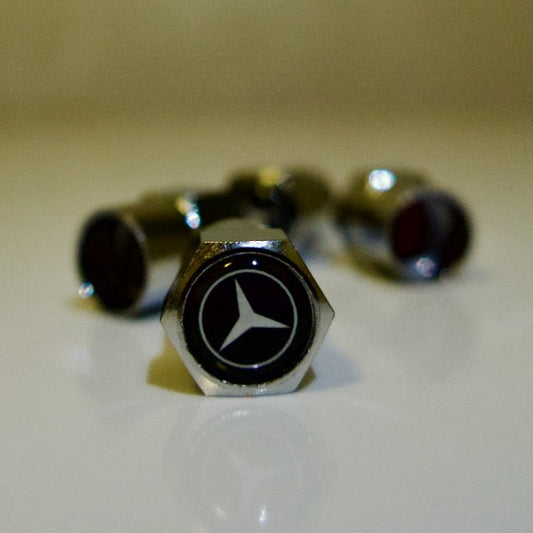 Mercedes-Benz Tyre Valve Cap - Nut Style (Set of 4)