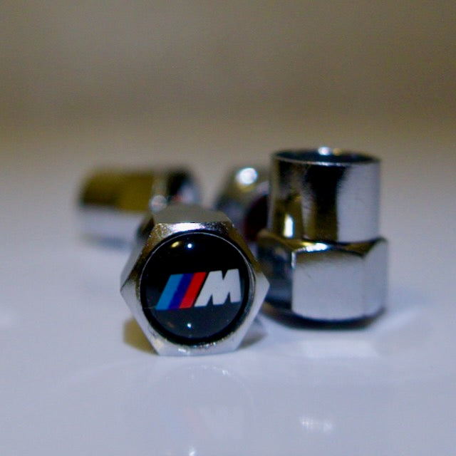BMW M Sport Tyre Valve Cap - Nut Style (Set of 4)