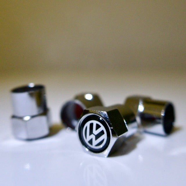 Volkswagen Tyre Valve Cap - Nut Style (Set of 4)
